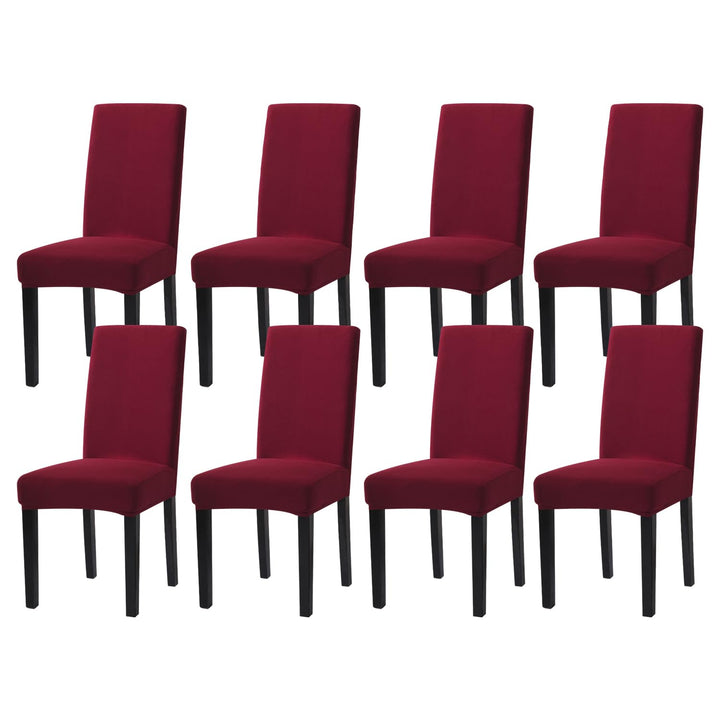 mafudoxi Stuhlhussen 8er Set, Stretch Abnehmbare Waschbar Stuhlbezug, Stretch Stuhlhusse mit Gummiba