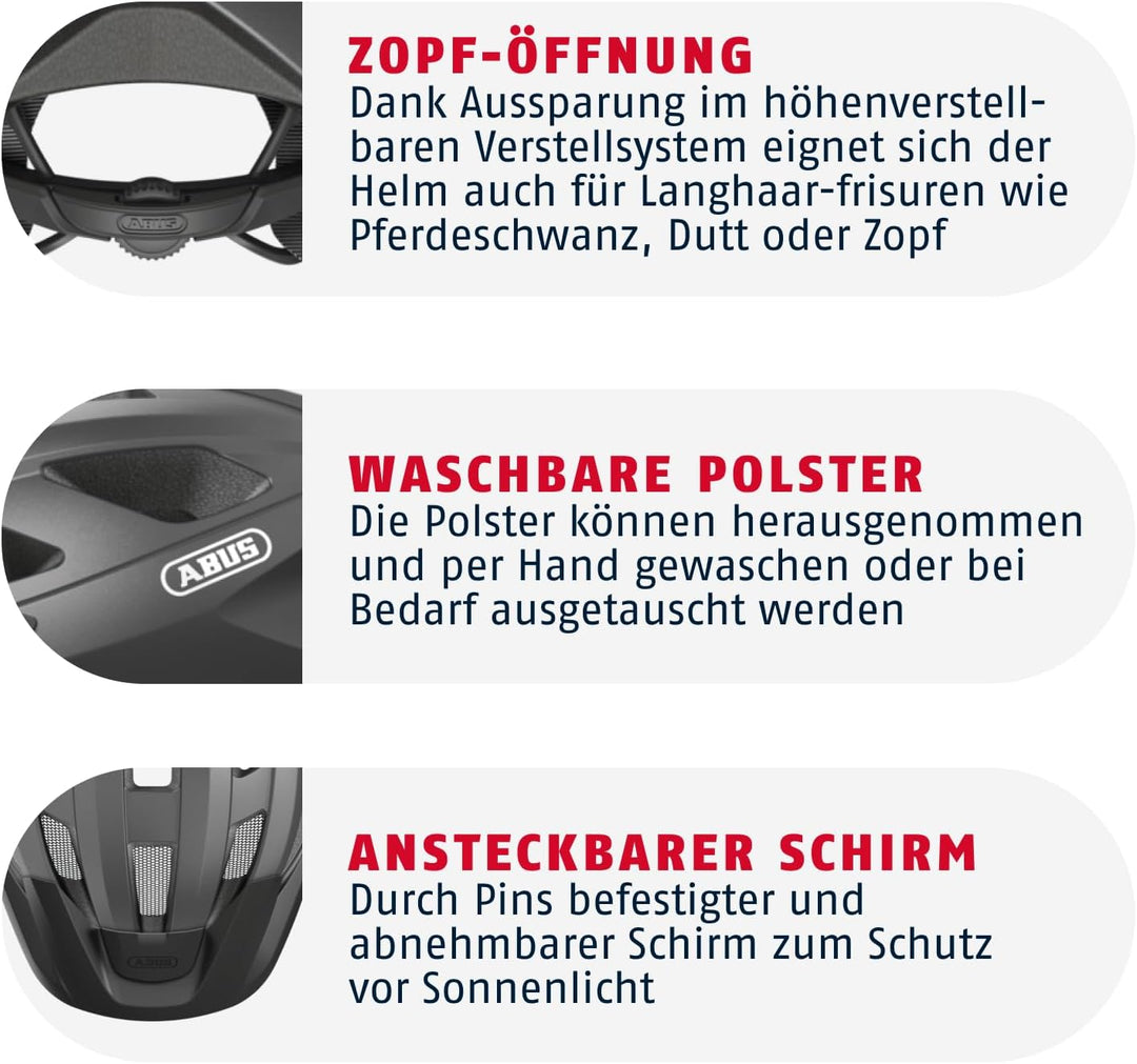 ABUS Rennradhelm Macator - sportiver Fahrradhelm für Einsteiger - auch für Zopfträger/-innen - für D