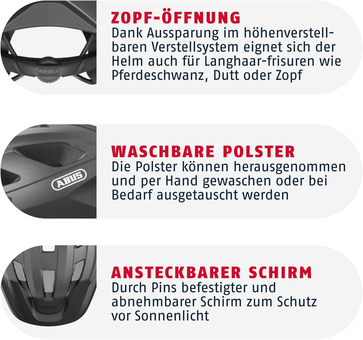 ABUS Rennradhelm Macator - sportiver Fahrradhelm für Einsteiger - auch für Zopfträger/-innen - für D