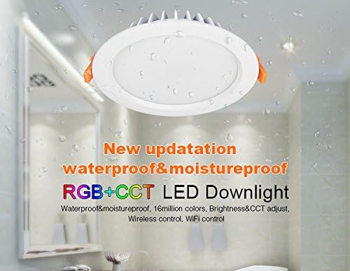 LIGHTEU®, Milight IP54 wasserdicht feuchtigkeitsdicht RGBWCCT 15 WATTS LED Deckenleuchte, smart rf a