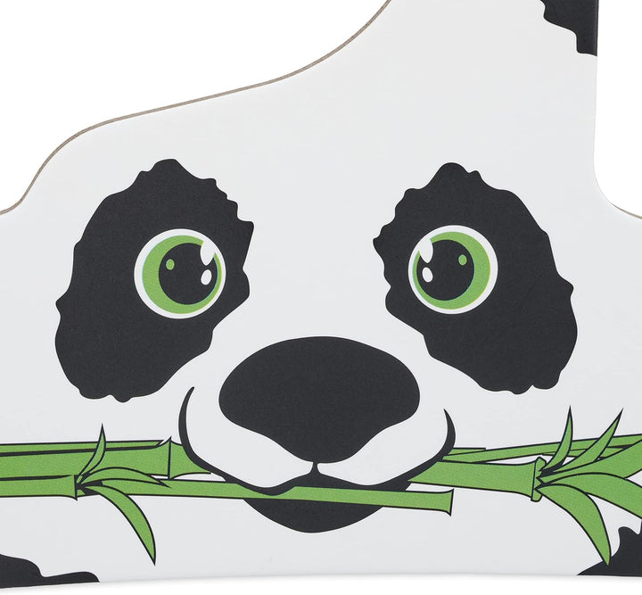 Relaxdays 60 x Kinderkleiderbügel, Panda Design, Kleiderbügel Mädchen & Jungen, recycelter Karton, s