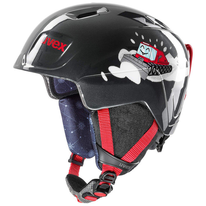 uvex manic - Skihelm für Kinder - individuelle Grössenanpassung - optimierte Belüftung 46-50 cm blac