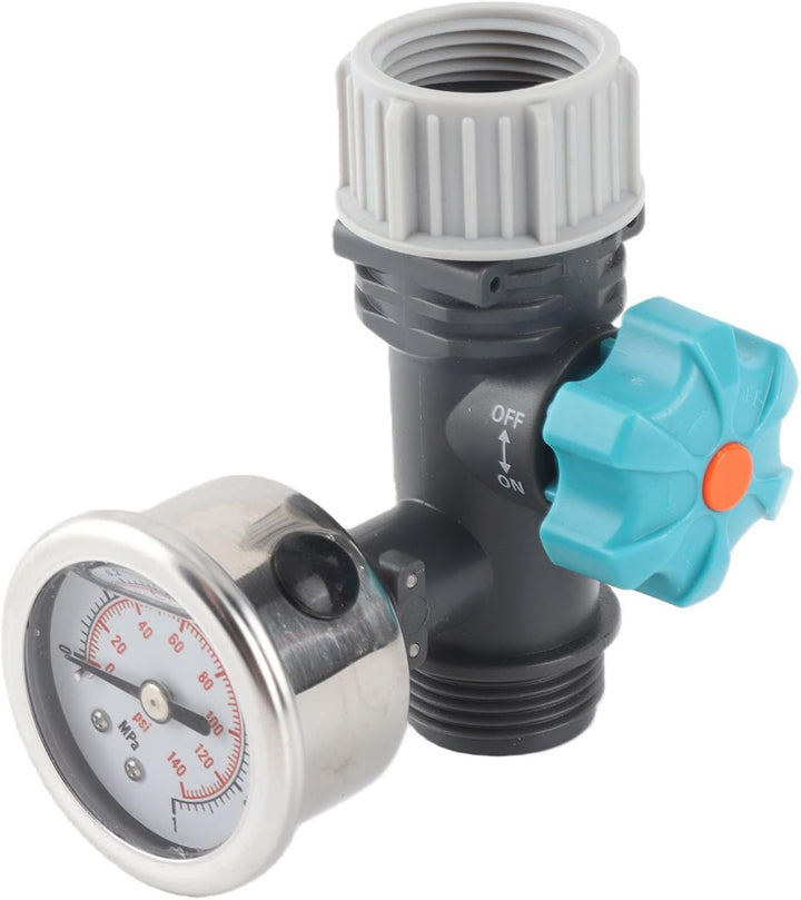 Wasserdruck Ventil, G3/4in Einstellbares Wasserdruck Regler Ventil mit Druck Messgerät Wasserdruck M