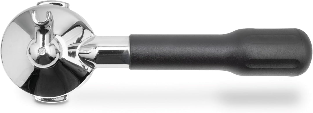 Lelit PLA571S LELIT57 Siebträger mit 1er Auslauf, Stainless Steel, Schwarzfarbig Griff, (57,35 mm) L
