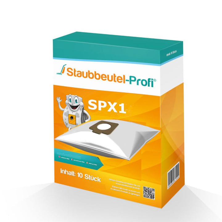 10 Staubsaugerbeutel SPX1 kompatibel zu Swirl MX87 Wolf 1130 von Staubbeutel-Profi® Geeig. für Swirl