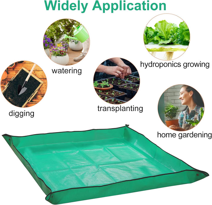 wasserdichte Gartenmatte Pflanzmatte, Gartenmatte Wasserdicht, Pflanzunterlage, Pflanzen Umtopfmatte