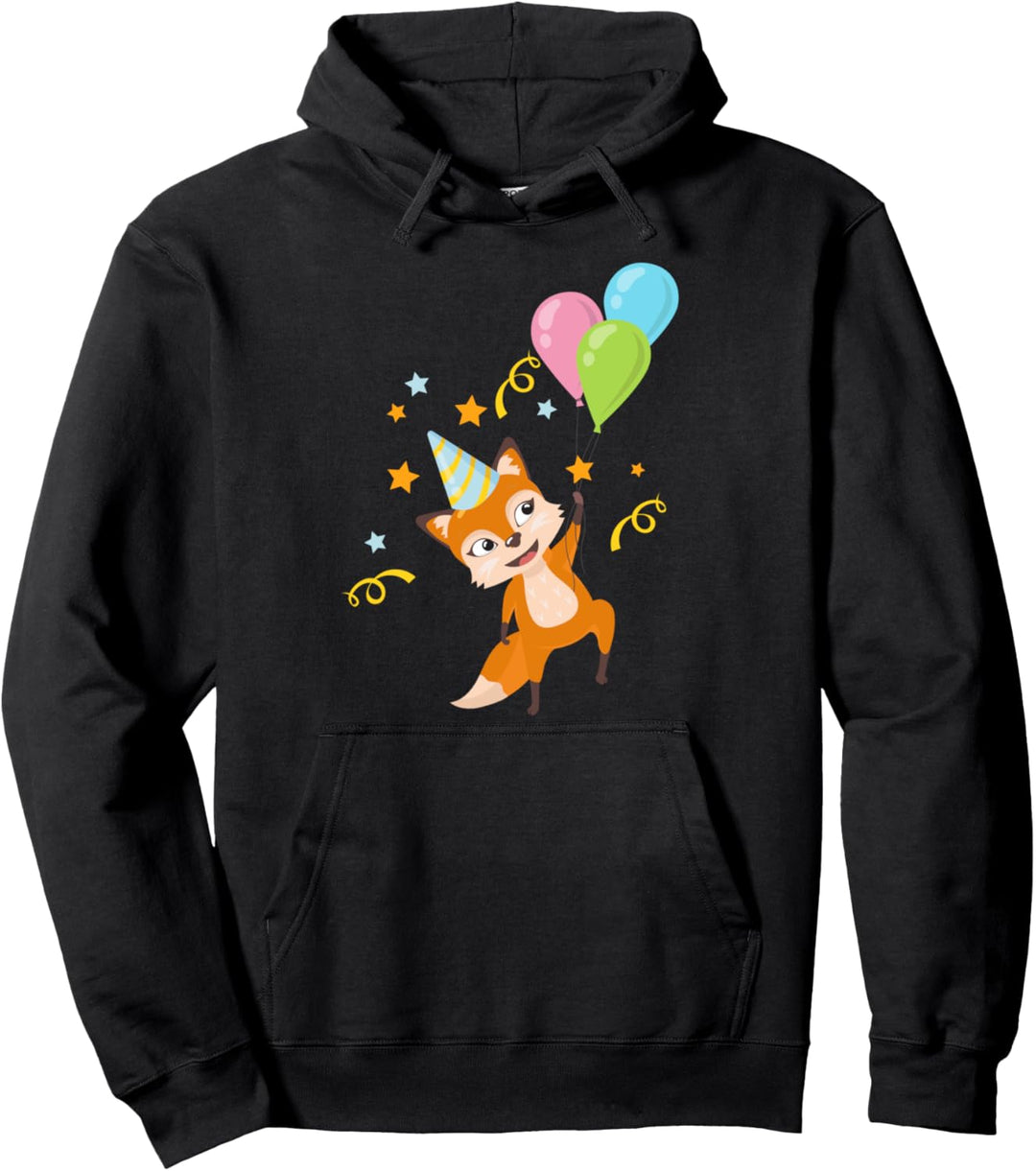 Waldbewohner Geburtstag Waldtier Tierfreund Kinder Fuchs Pullover Hoodie