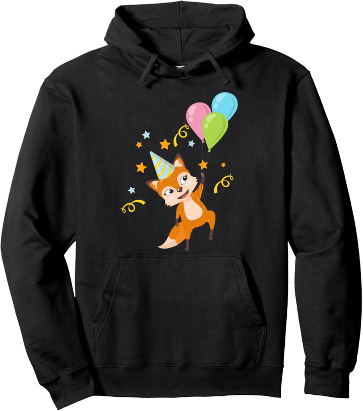 Waldbewohner Geburtstag Waldtier Tierfreund Kinder Fuchs Pullover Hoodie