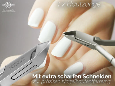 Pediküre Set mit Nagelzangen und Fusspflegeinstrumente