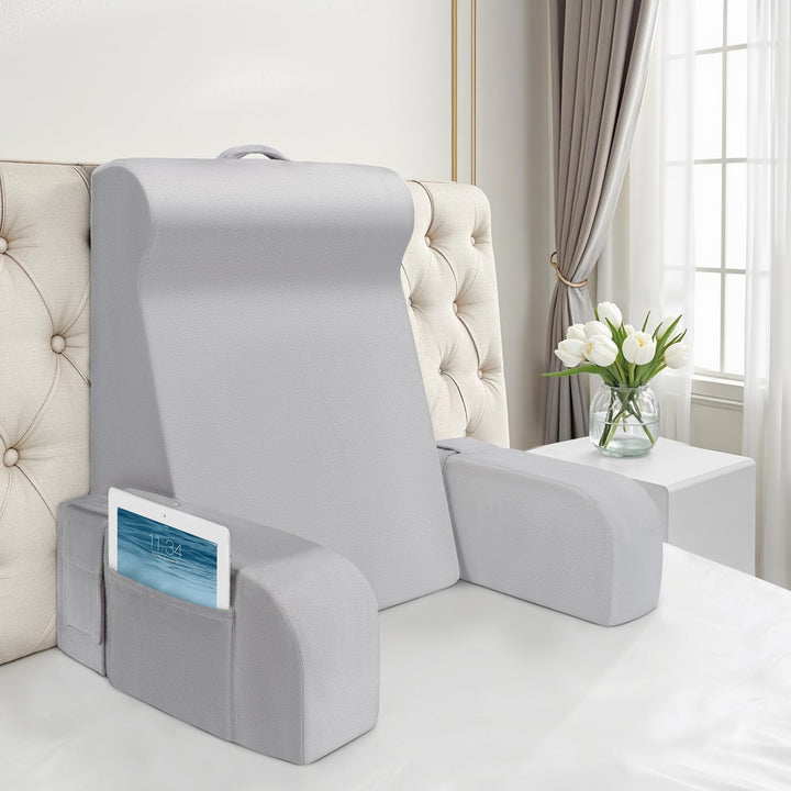 Babenest Lesekissen mit Abnehmbare Armlehnen, Komfortabel und Leicht Rückenkissen für Bett und Sofa,