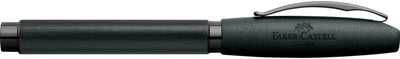 Faber-Castell 148437 -Tintenroller Essentio, Aluminium schwarz, 1 Stück Tintenroller schwarz, Tinten