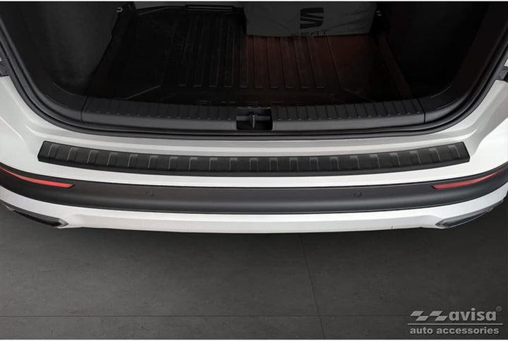 Avisa Matt-Schwarz Edelstahl Heckstossstangenschutz kompatibel mit Seat Ateca 2016-2020 & FL 2020- '