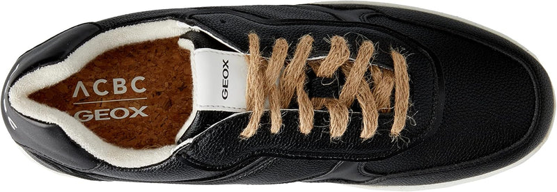 Geox Herren U Warrens A Sneakers 43 EU Schwarz, 43 EU Schwarz