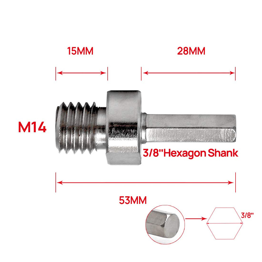 DT-DIATOOL Diamant-Bohrer-Set 6/6mm und 20mm Diamant-Fasenbohrer mit Sechskantadapter für Porzellan
