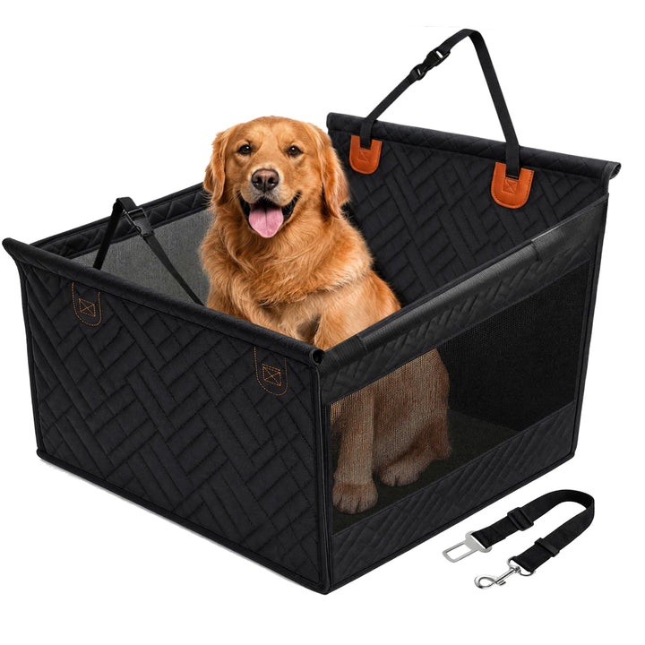 Hundesitz Auto für mittelgrosse & grosse Hunde, wasserdichter Rücksitzverlängerer mit Hartboden, Sic