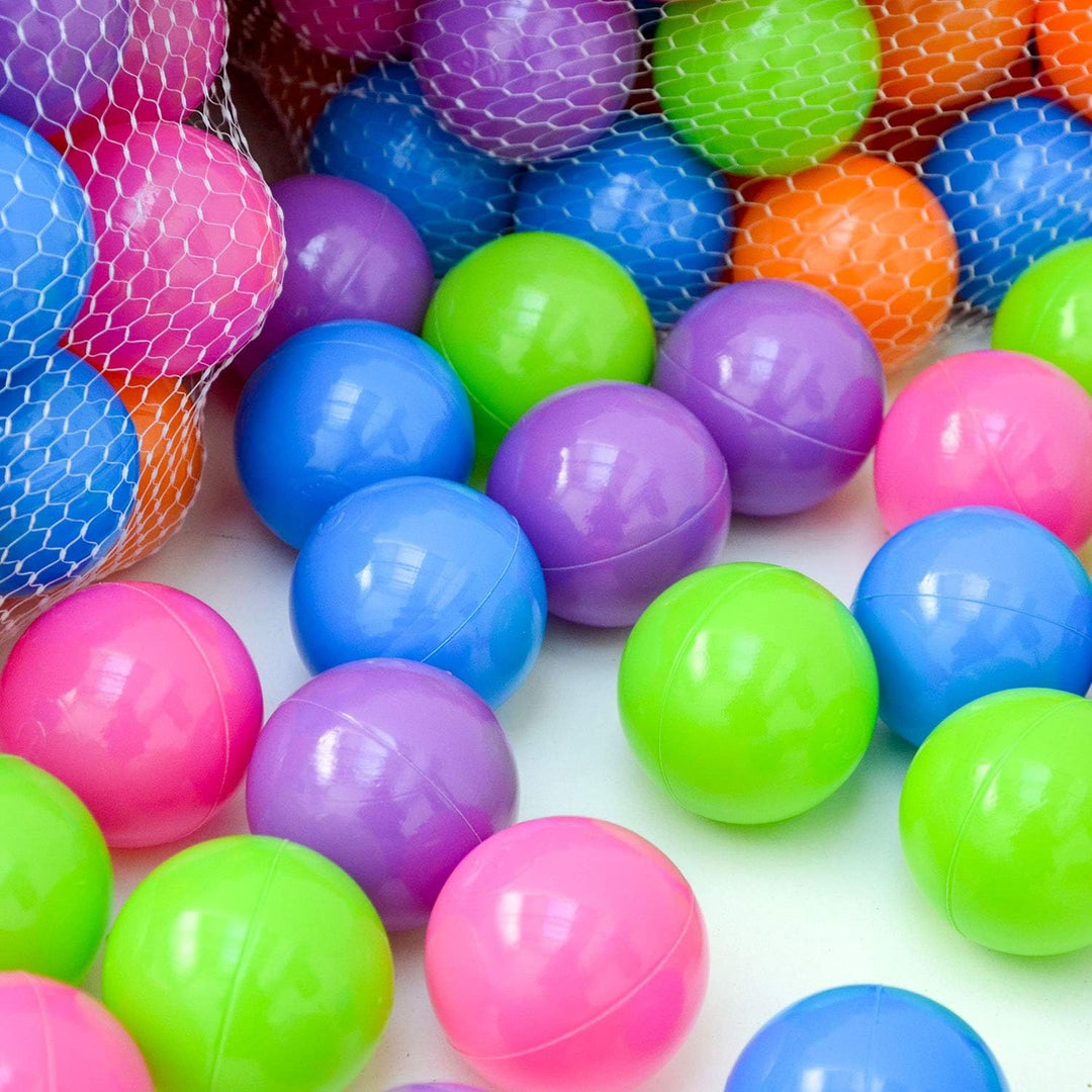 LittleTom 100 Bällebadbälle 6 cm Bunte Bällebad Bälle Spielbälle Babybälle Pastell