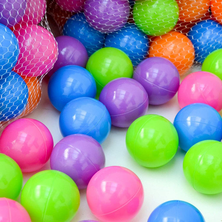 LittleTom 500 Bällebadbälle 6 cm Bunte Bällebad Bälle Spielbälle Babybälle Pastell, 500