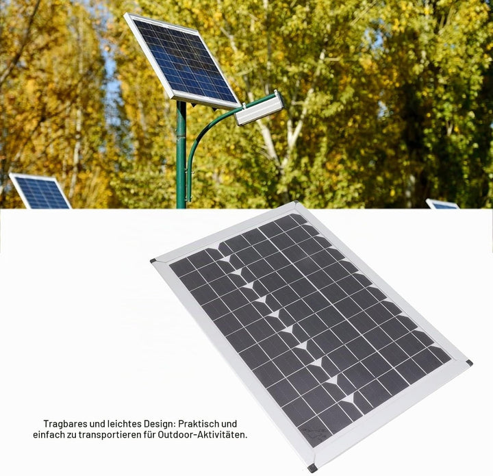 100W Solar Panel Kit E mit 20A 12 V 24 V Controller für das Camping des Autos
