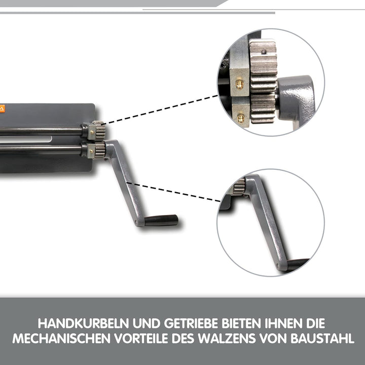 BOKA Bördelgerät Sickenmaschine Bördelmaschine für 1,2 mm Stahlblech RM-18 Manuelle Rundbiegemaschin