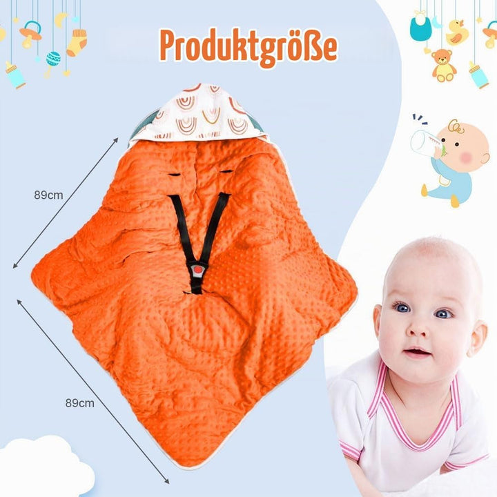 Einschlagdecke, Einschlagdecke Babyschale Decke Kinderwagen, universal Baby Babydecke für Buggy Auto