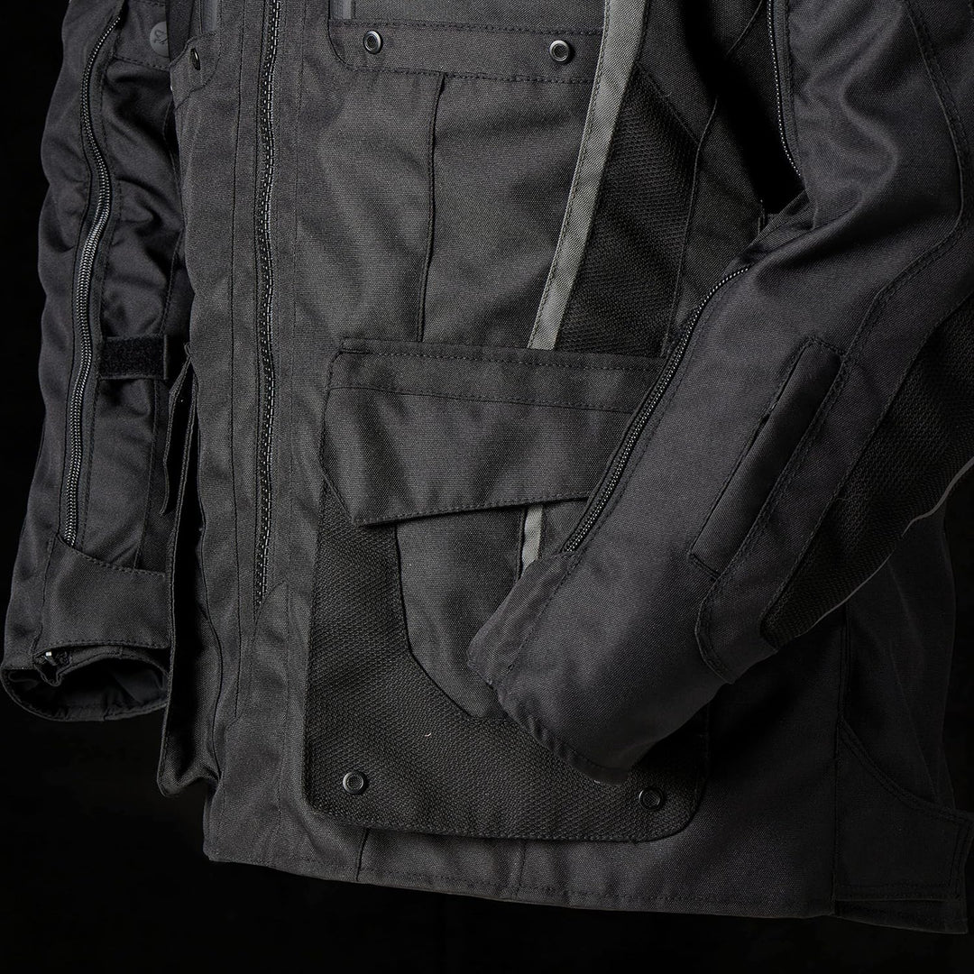 Furygan Herren Motorradjacke S Schwarz-Grau., S Schwarz-Grau.