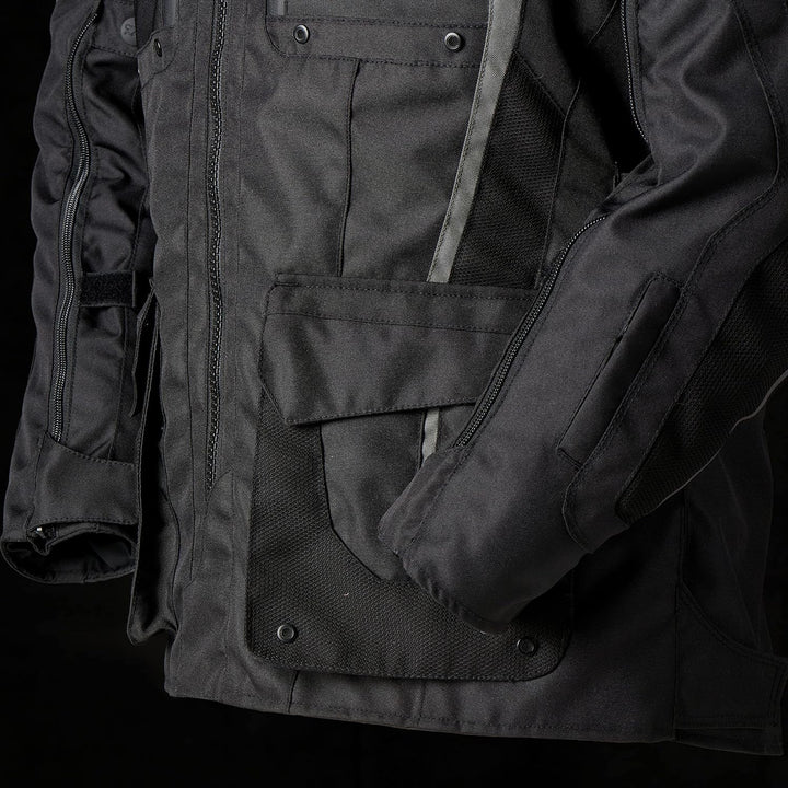Furygan Herren Motorradjacke S Schwarz-Grau., S Schwarz-Grau.