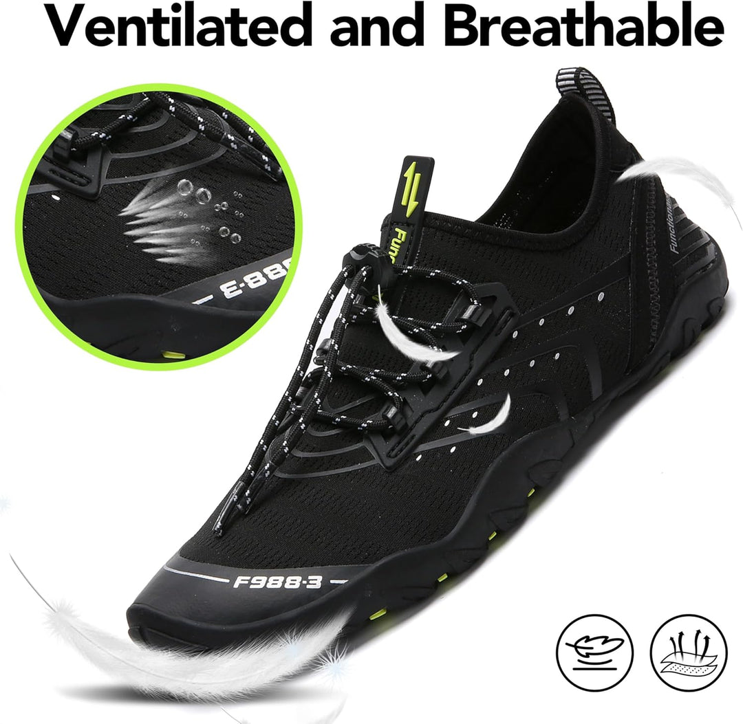 SAGUARO Badeschuhe Strandschuhe Aquaschuhe Wasserschuhe Surfschuhe Schwimmschuhe für Damen Herren Ki
