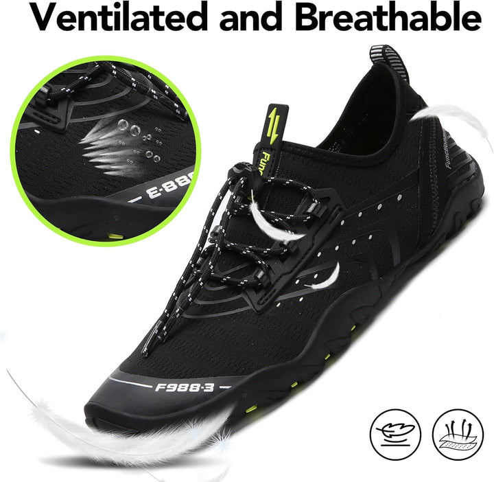 SAGUARO Badeschuhe Strandschuhe Aquaschuhe Wasserschuhe Surfschuhe Schwimmschuhe für Damen Herren Ki