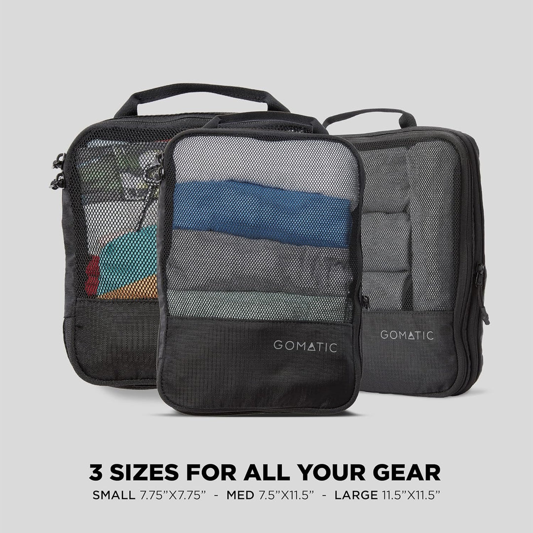 Gomatic Packing Cube Large | Packtasche | Organizer | Pack-Würfel | Kleider-Tasche | Kompressionsbeu