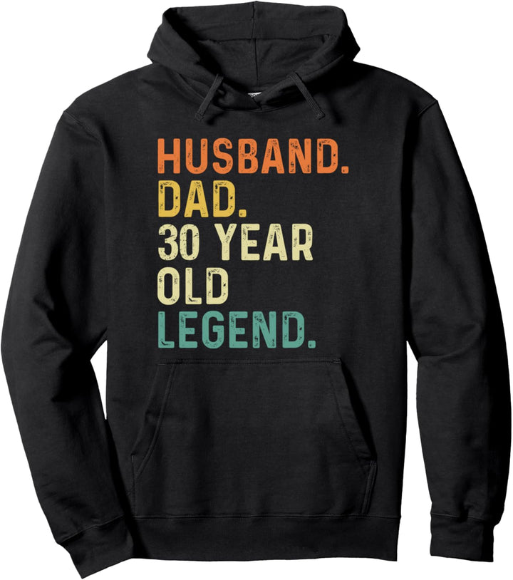 Ehemann Papa 30 Jahre alte Legende 30 Geburtstag Retro Vintage Pullover Hoodie