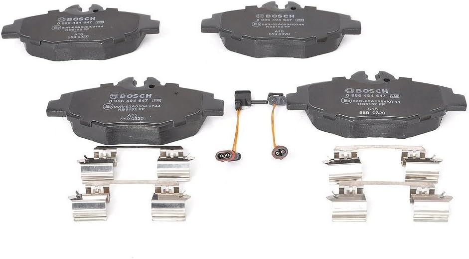 Bosch BP1197 Bremsbeläge - Vorderachse - ECE-R90 Zertifizierung - vier Bremsbeläge pro Set
