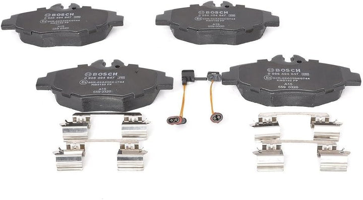Bosch BP1197 Bremsbeläge - Vorderachse - ECE-R90 Zertifizierung - vier Bremsbeläge pro Set