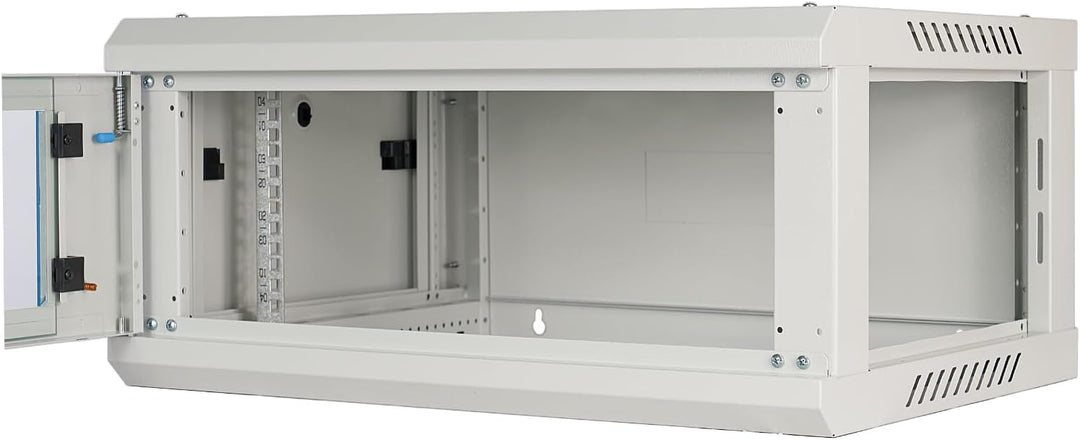 Koscom Connect Netzwerkschrank 4 HE I Serverschrank 19 Zoll I Wandmontage 600 x 450 x 280 mm I voll