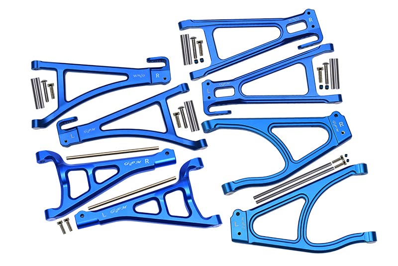 Traxxas E-Revo 2.0 VXL Brushless (86086-4) Tuning Teile Aluminium Full Suspension Arm Set (Front+Rea