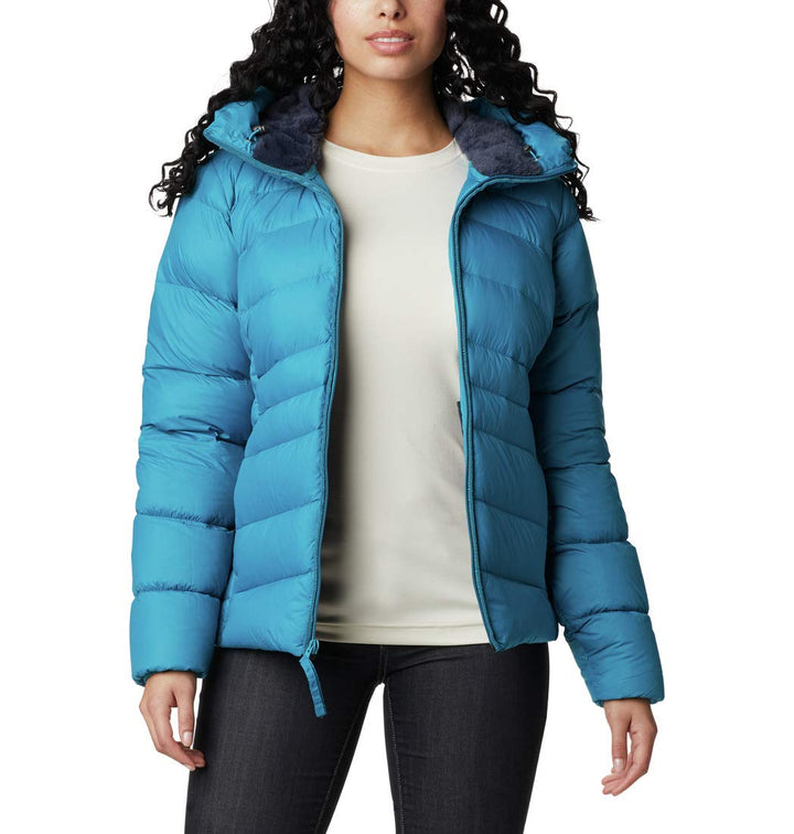 Columbia Damen Autumn Park Down Hooded Jacket Autumn Park Daunenjacke mit Kapuze S Fjord Blau, S Fjo