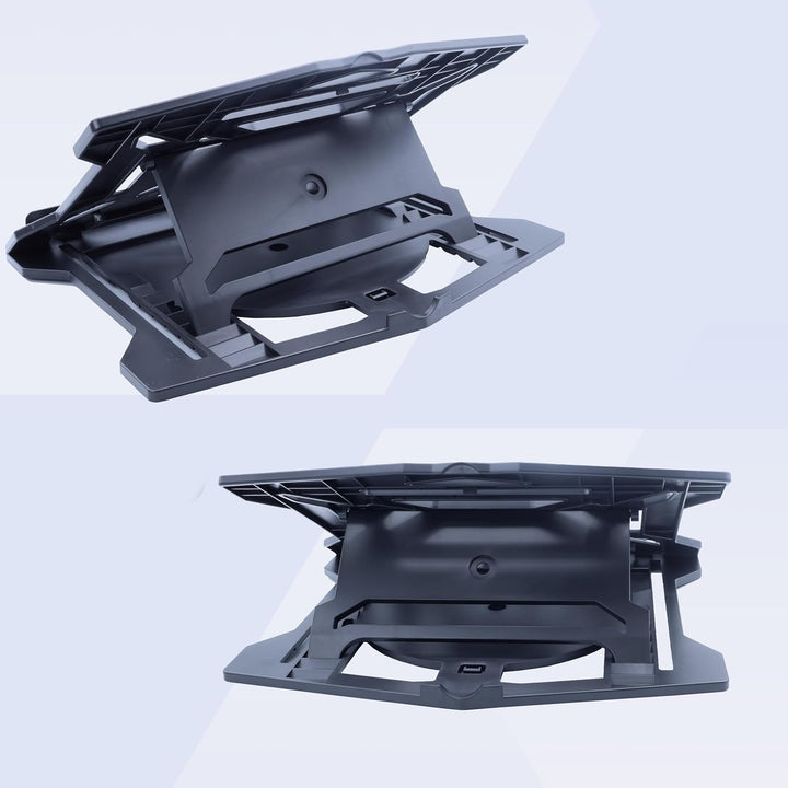 iggual Laptop-Ständer bis 43,2 cm (17 Zoll), mit 8 Neigungswinkeln, ergonomisch, faltbar, mit Handyh