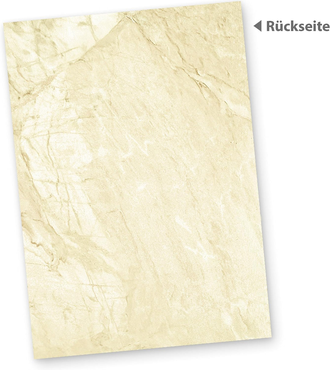 TATMOTIVE Marmor Briefpapier Set mit Umschläge, beidseitig braun marmoriert - 25 Sets, 25 Sets
