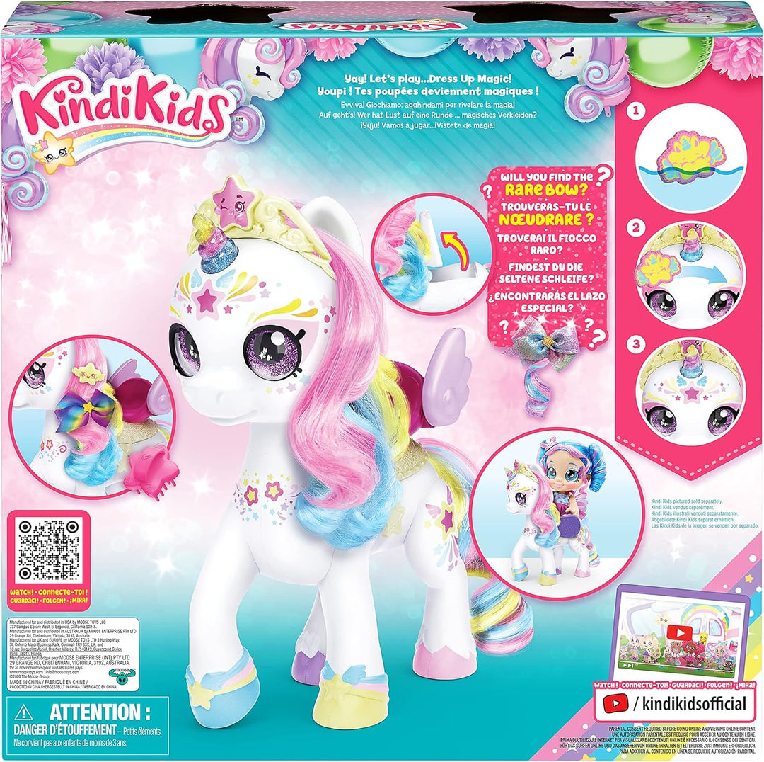 Kindi Kids Einhorn mit geheimem Sattelfach und Zauberschwamm für magische Gesichtsbemalung., 50247 S
