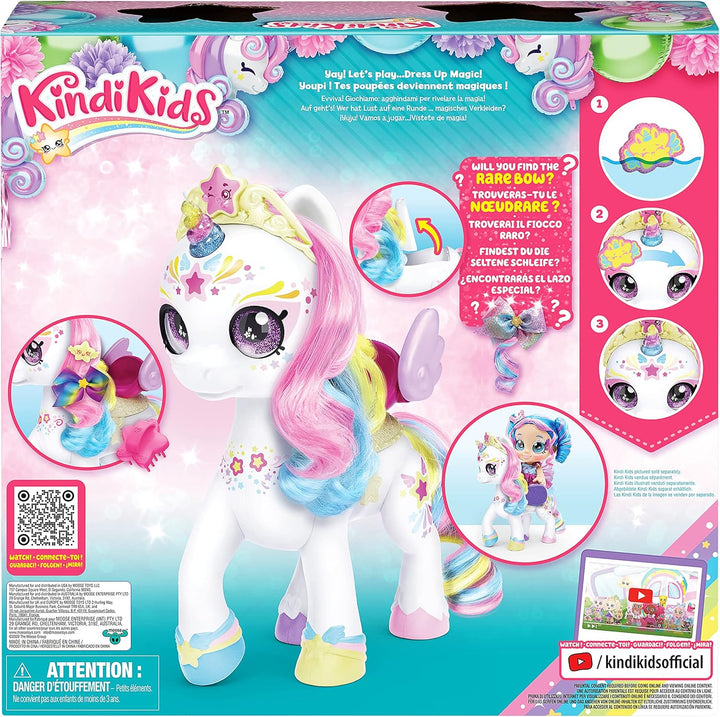 Kindi Kids Einhorn mit geheimem Sattelfach und Zauberschwamm für magische Gesichtsbemalung., 50247 S