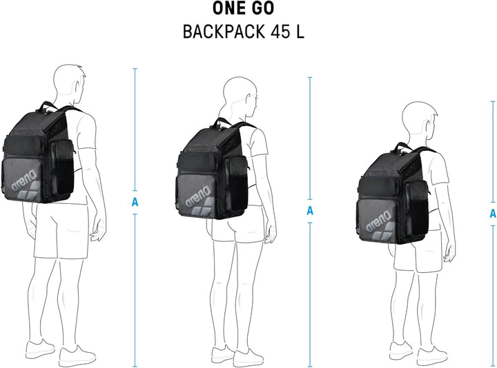 ARENA One Go Schwimm Sport Reise Rucksack Plum, Plum