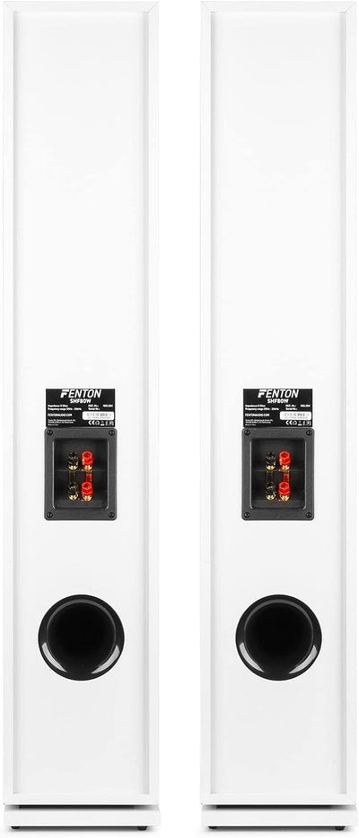 Fenton SHF80W HiFi-Lautsprecher 500 Watt - stylisches 3-Wege-High-End-Lautsprecherset - 3 Tieftöner