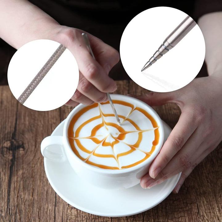 Milchaufschäumkännchen Mit 1 Goldener Quadratischer Dessertlöffel, 350 ml, 12 Unzen, Edelstahl-Milch