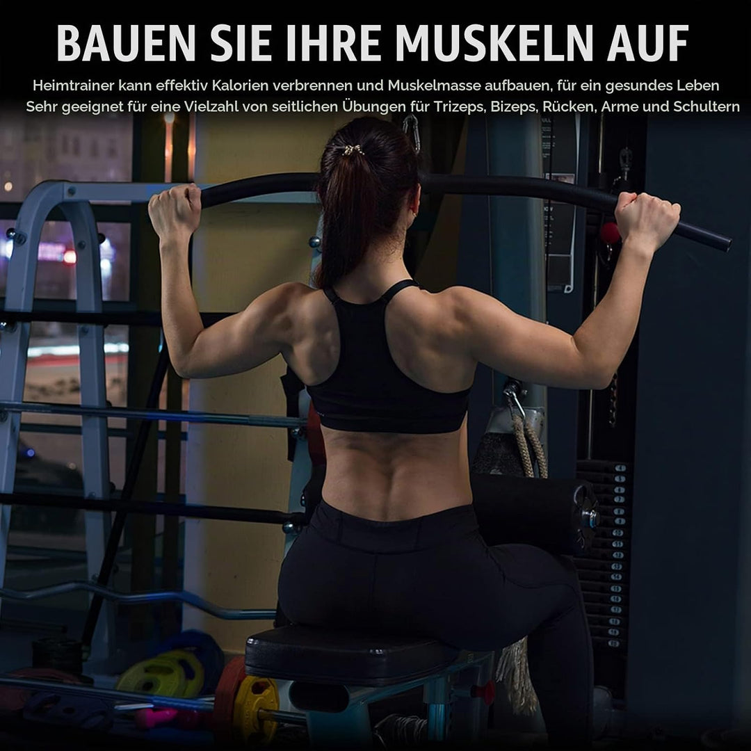 Lyndwin Latzugstange Bizeps Stange Klimmzugstangen Zugstange Muskelzugstange für Zuhause Bodybuildin
