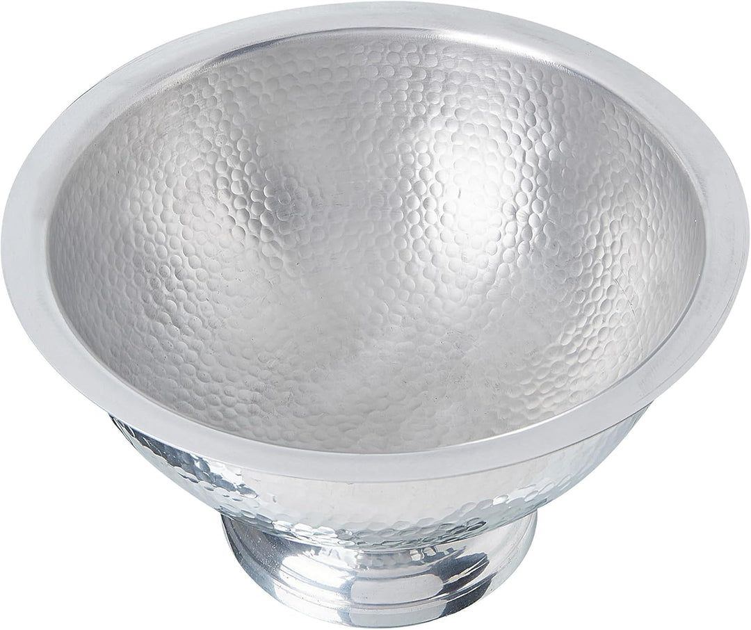 Champagner Kühler gepresste Metallschale silber ⌀ 36 cm Tiwanaku