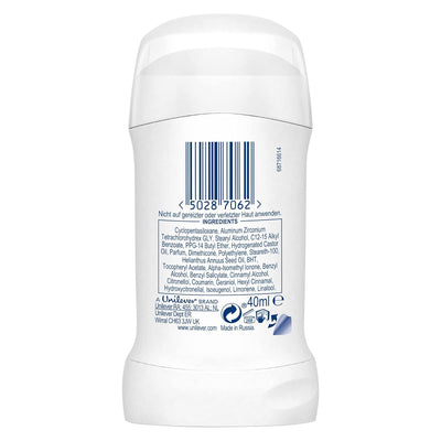 6 x Dove Invisible Dry Deodorant Stick 40 ml