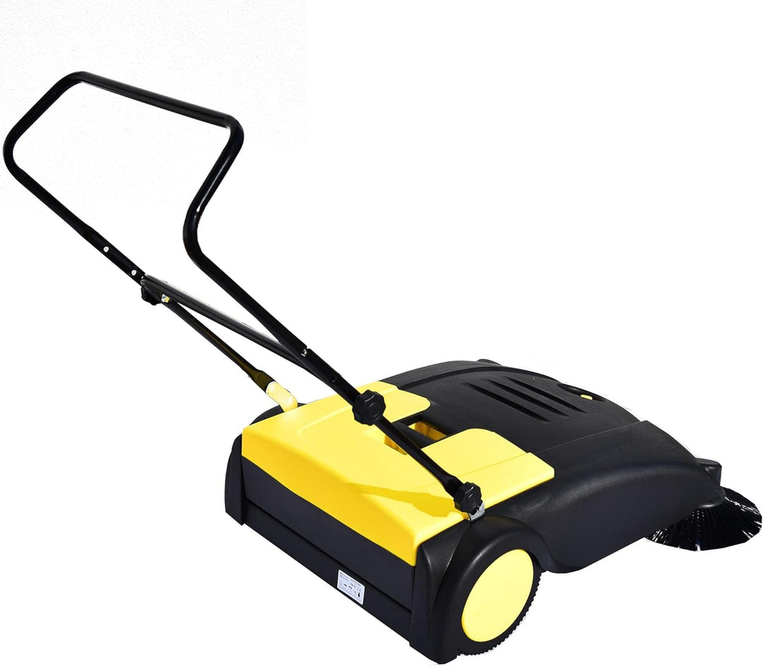 Syntrox Germany Kehrmaschine mit 2 Kehrbürsten 80 cm