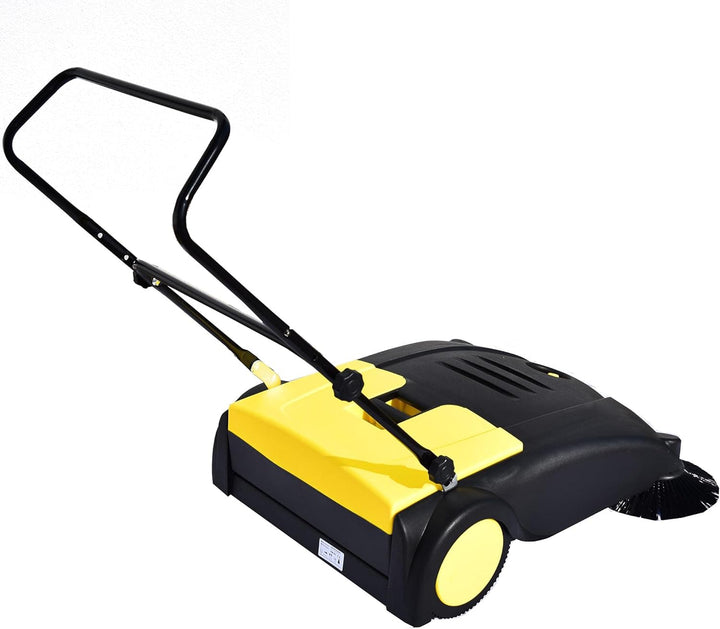 Syntrox Germany Kehrmaschine mit 2 Kehrbürsten 80 cm