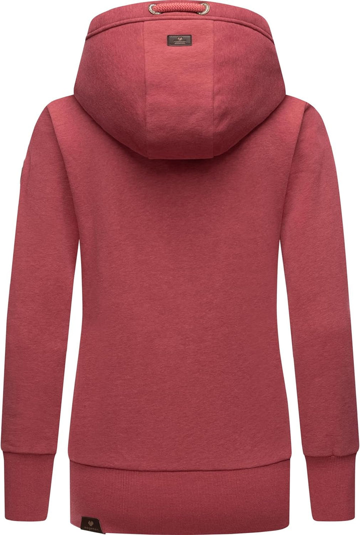 Ragwear Damen Zip-Hoodie Kapuzenjacke Sweatjacke Neska Zip XS-6XL M Raspberry23, M Raspberry23