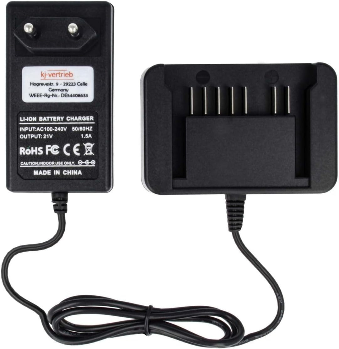 Ladegerät kompatibel mit Hitachi Li-Ion Werkzeug-Akkus 330139, 330557, BSL 1815X - 21V 1.5A