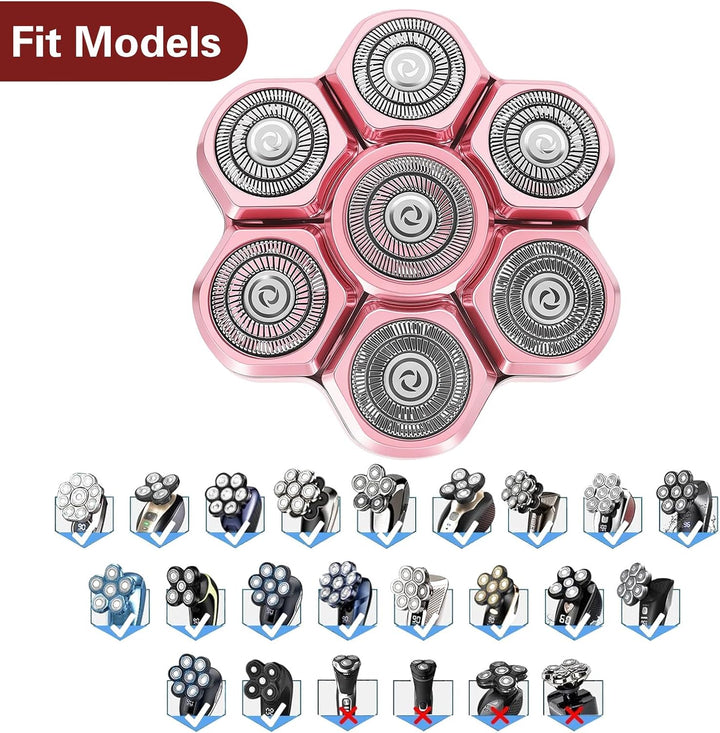 Rosa Universal 7 Magnetische Ersatzklingen für ROSSIFUR Lovcoyo Gisaae Bazivve ElectriBrite Freebird